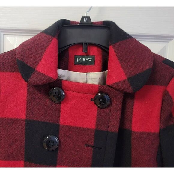 J.Crew Buffalo Plaid Coat/Jacket 4 - Picture 4 of 8